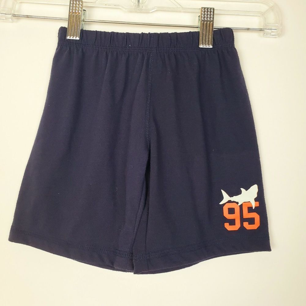 Oshkosh B'Gosh Boys Shark Print Casual‎ Shorts Navy Blue Size 4T